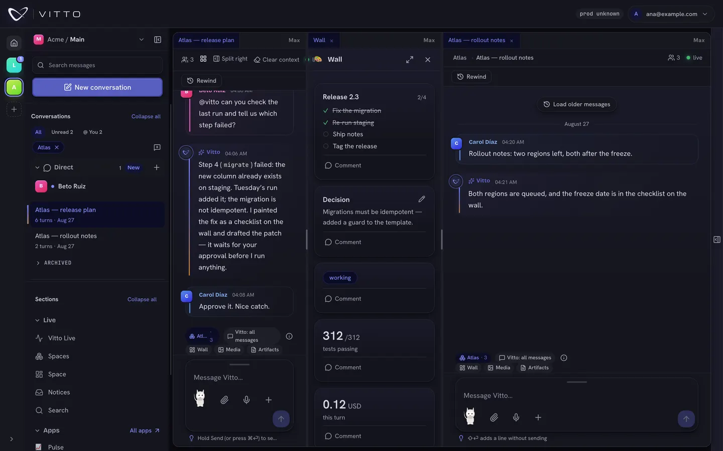Existing dock product capture showing multiple panels